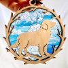 suncatcher ornament dog golden retreiver