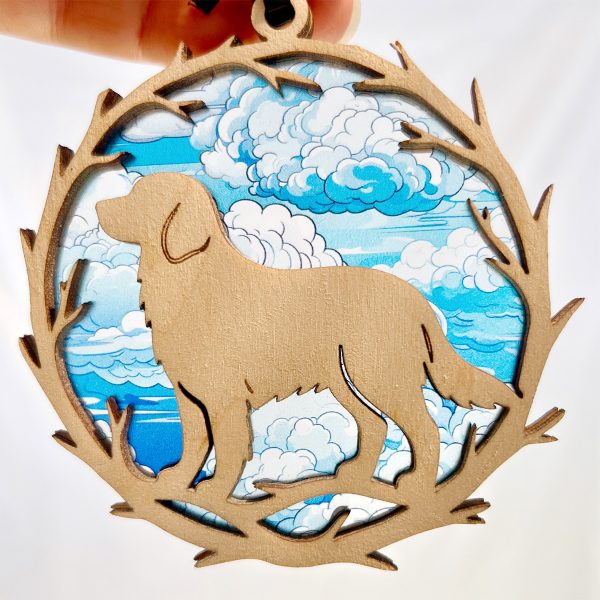 suncatcher ornament dog golden retreiver2